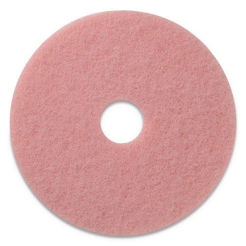 Remover Burnishing Pads, 20" Diameter, Pink, 5/CT