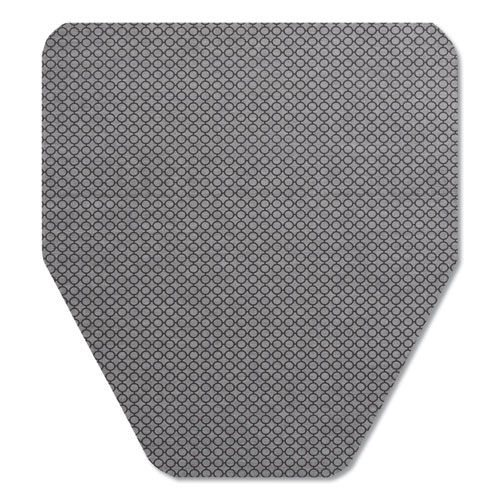 Komodo Urinal Mat, 18" x 20", Gray, 6/Carton