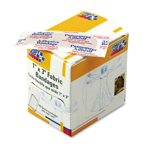 Fabric Bandages, 1" x 3", 100/Box