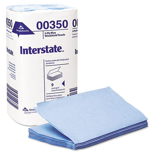 Two-Ply Singlefold Auto Care Wipers, 9 1/2 x 10 1/2, 250/Pack, 9 Packs/Carton