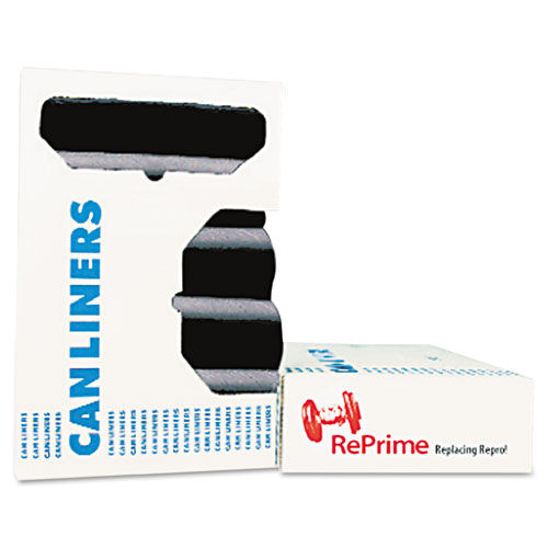 Accufit Low-Density Can Liners, 32 gal, 0.9 mil, 33 x 44, Black, 100/Carton