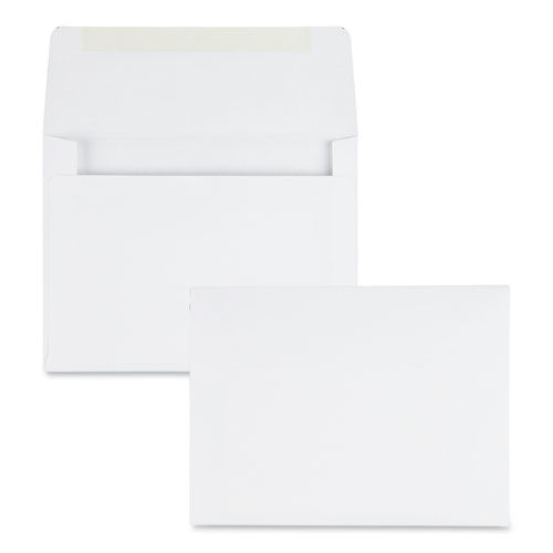 Greeting Card/Invitation Envelope, #5 1/2, 4 3/8 x 5 3/4, White, 500/Box