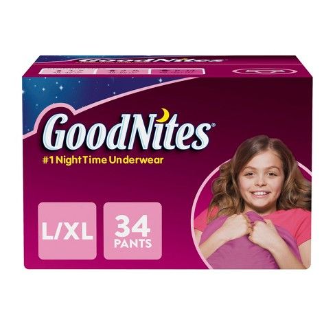 GoodNites® Underwear for Girls Giga Pack (Select Size)