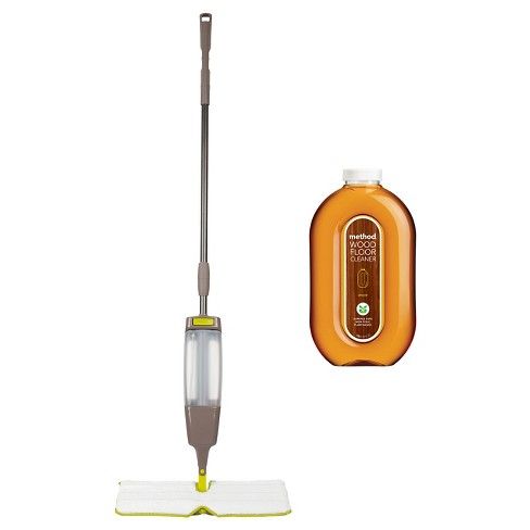 Casabella Flip 'n Spray + Method - Wood Floor Cleaner Mop