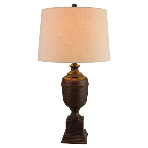 Antiqued Resin Table Lamp - 32"H - Bronze (32")