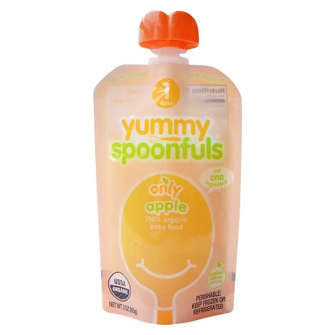 Yummy Spoonfuls Organic Stage 1 Frozen Apple Baby Food - 3oz