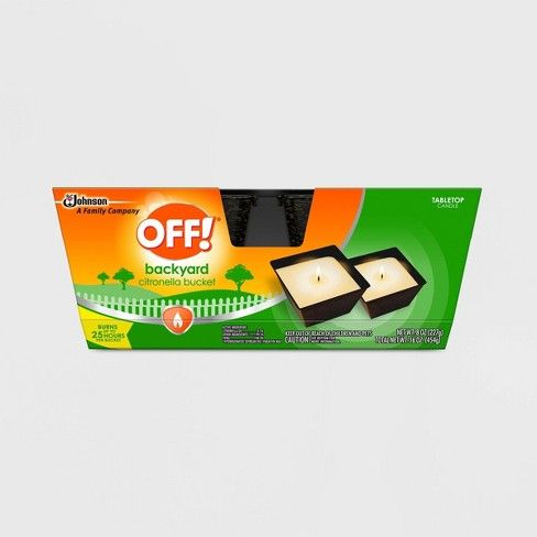 OFF! Citronella Candle Bucket Twin Pack