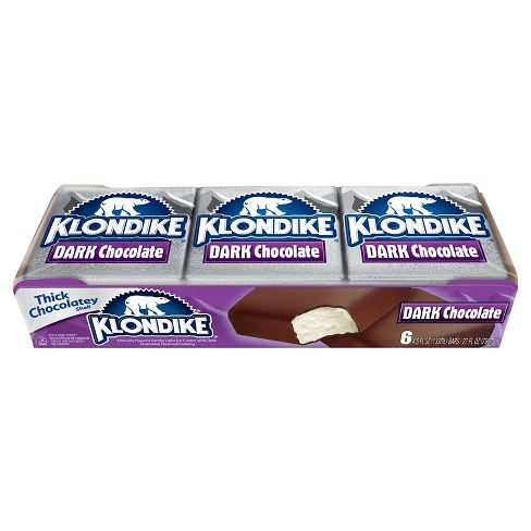 Klondike Dark Chocolate Ice Cream Bars - 6pk