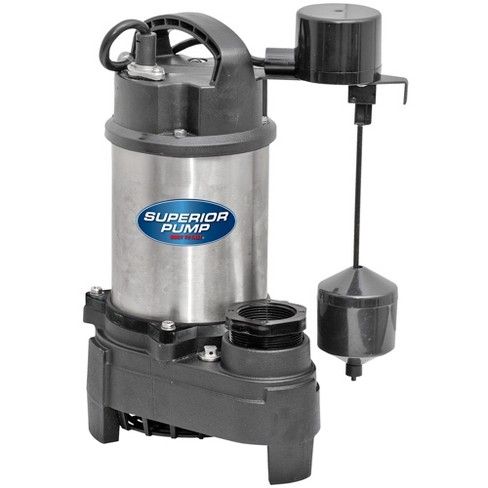 Superior Pump 92751 3/4 Hp 2 Inch Discharge Stainless Steel Effluent Sump Pump