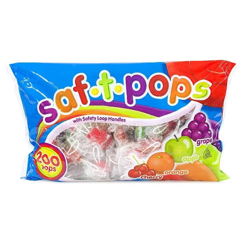 Dum Dums Saf-t-pops Assorted Lollipops - 200ct