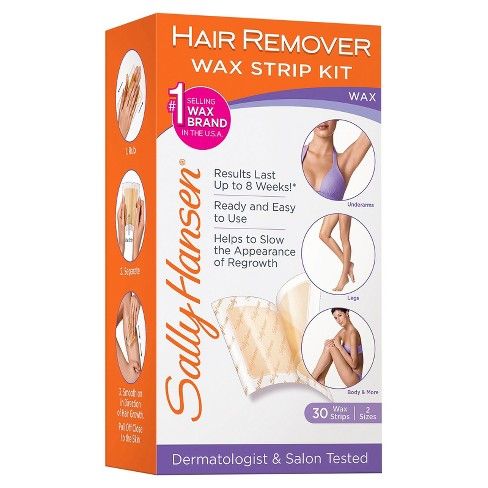 Sally Hansen Hair Remover Body Wax Strip Kit - 30 strips