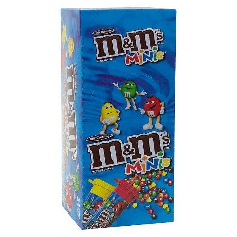 M&M's Minis Milk Chocolate Candy Tubes 24ct Box