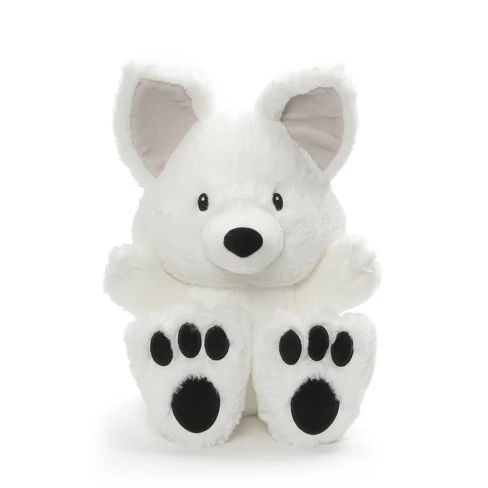 G by GUND Silly Pawz Artic Fox Plush Stuffed Animal White 12"