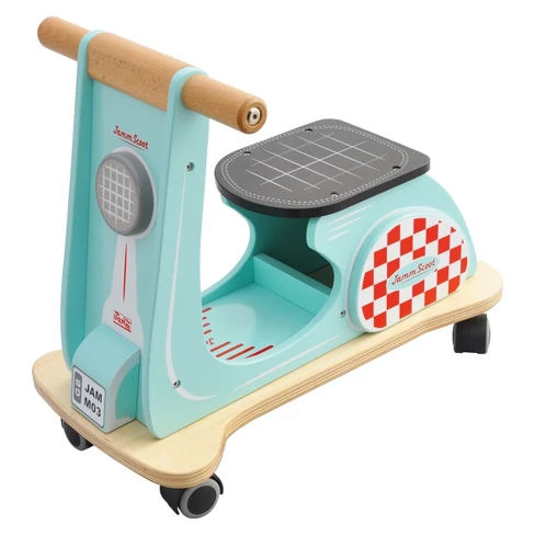 Indigo Jamm - Jamm Scoot Aqua Racer Ride-On Wood Scooter