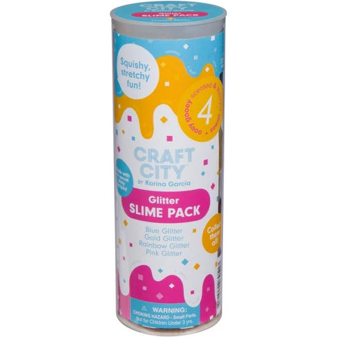 Karina Garcia 4pk Collectible Slime- Glitter Slime by Craft City