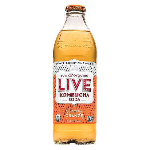 Live Soda Kombucha Dreamy Orange 12oz