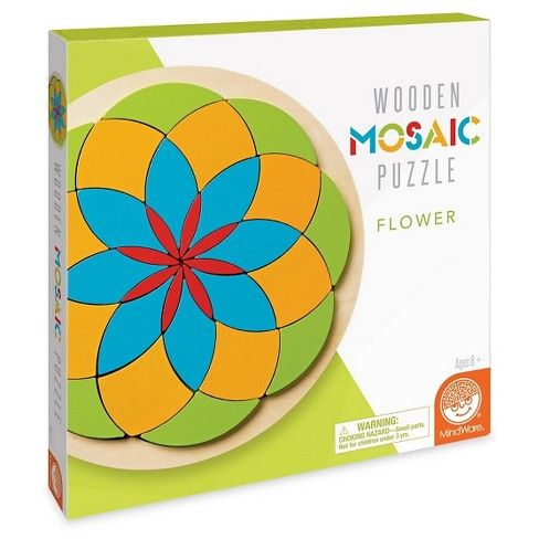 Mindware Mosaic Flower Puzzle 34pc