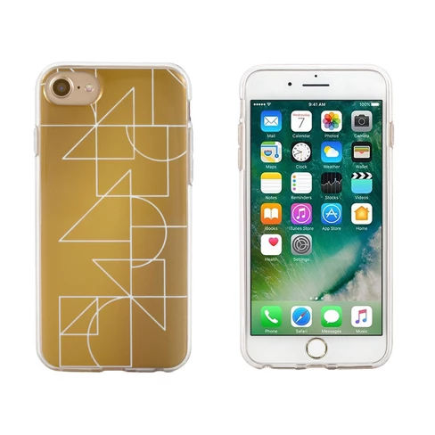 End Scene Apple iPhone 8/7/6s/6 Case - Gold Deco Geo Lines