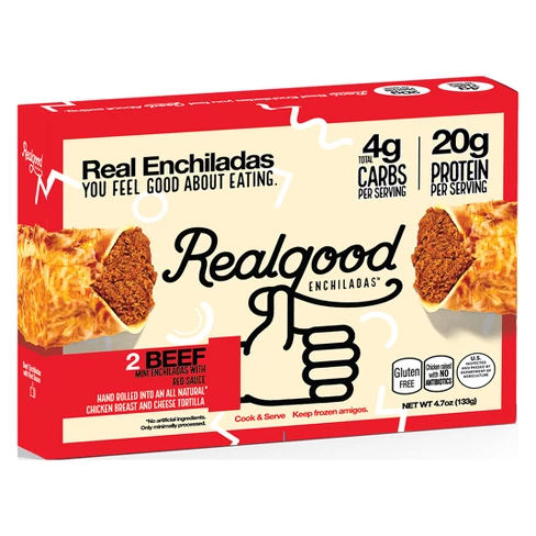 Real Good Pizza Co. Frozen Beef Enchilada Prepared Meal - 4.7oz