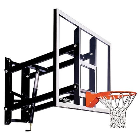 Goalsetter GS72 72" Wall-Mounted Glass Basketball Hoop with HD Breakaway Rim
