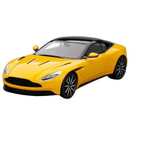 Aston Martin DB11 Sunburst Yellow with Black Top Limited Edition to 999 pieces Worldwide 1/18 Model Car by Top Speed