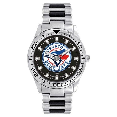 Men's Game Time MLB Heavy Hitter Sports Watch - Silver - Toronto Blue Jays