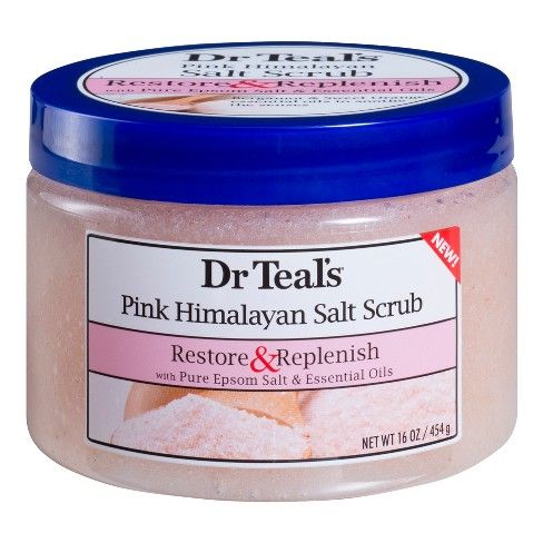 Dr Teal's Restore & Replenish Pink Himalayan Sea Salt Scrub - 16 fl oz