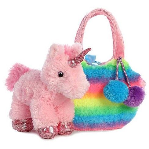 Aurora World Fancy Pals Rainbow Unicorn Stuffed Animal