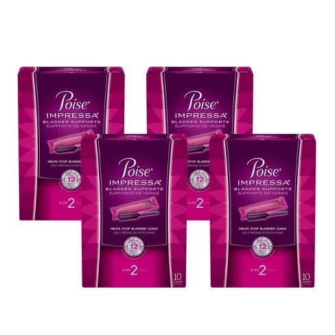 Poise Impressa Size 2 Bladder Support - 40ct