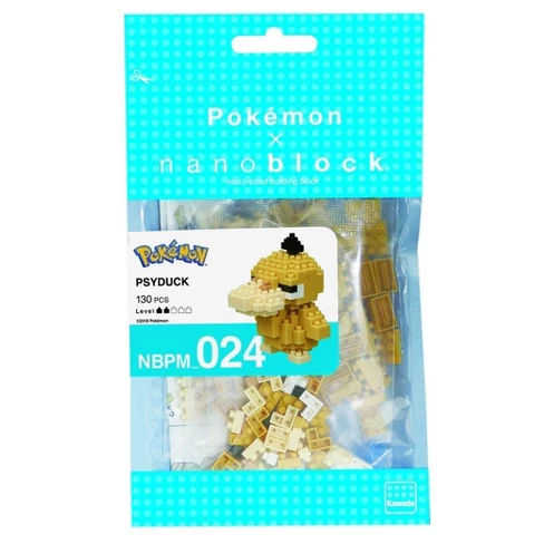 Nanoblock Pokemon Psyduck Mini Building Set 130 pcs.