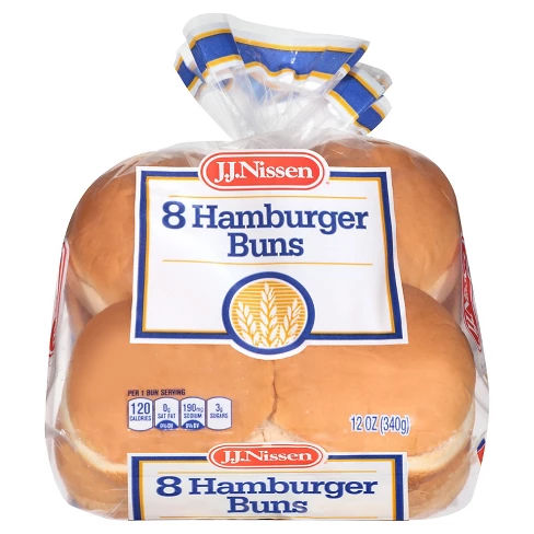 J.J. Nissen Hamburger Buns 8ct