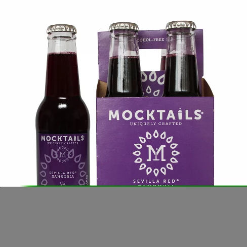 Mocktails Sevilla Red Sangria - 4pk/6.8 fl oz Glass Bottles