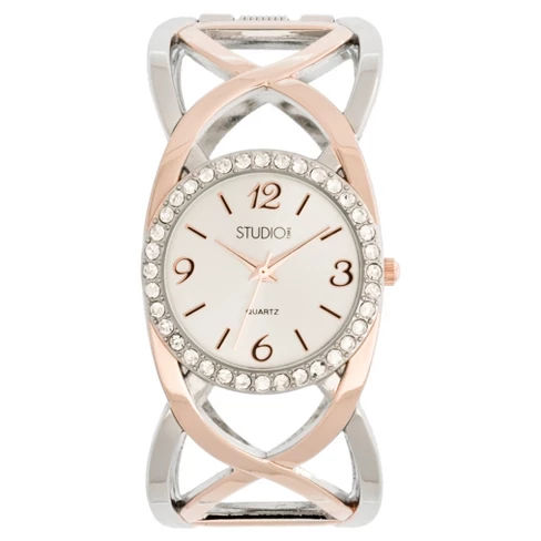 Women's Studio Time® Bangle Watch - Gray