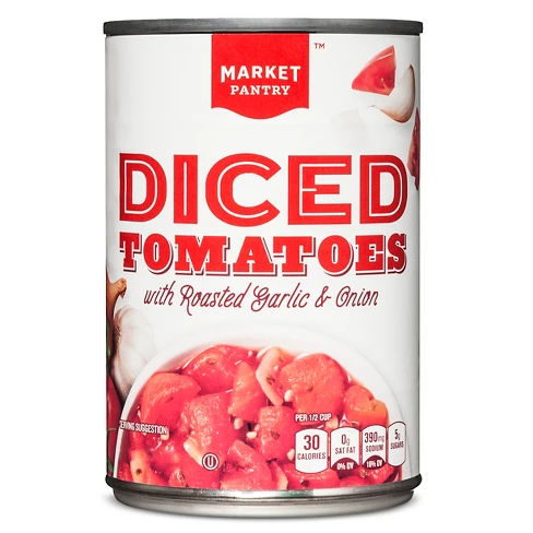 Diced Tomatoes with Roasted Garlic & Onion 14.5 oz - Market Pantry™