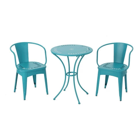 Lourdes 3pc Cast Iron Patio Bistro Set - Christopher Knight Home