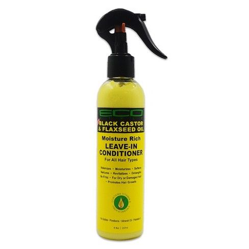 Ecoco Black Castor & Flaxseed Oil Leave In Conditioner - 8 fl oz