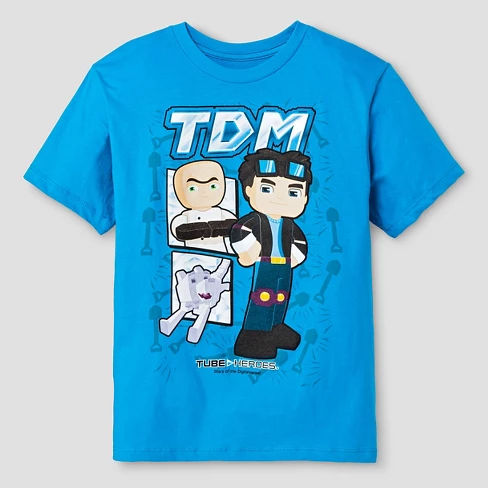 Boys' Tube Heroes TDM Graphic T-Shirt - Turquoise