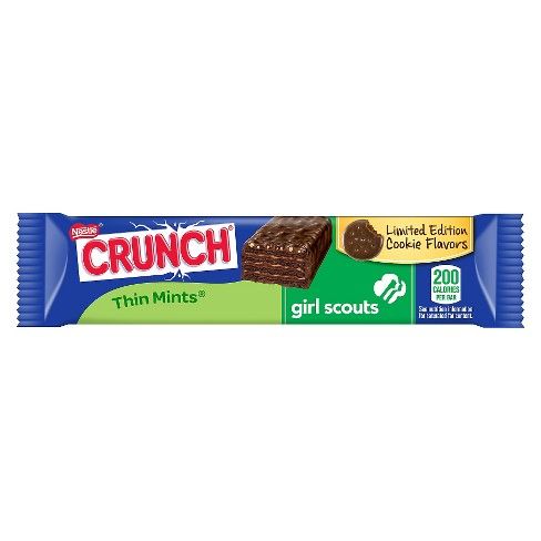 Crunch Thin Mints Chocolate Candy Bars - 1.3oz