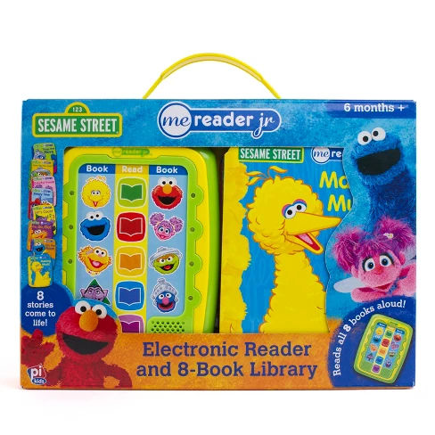 Sesame Street Electronic Me Reader Jr Story Reader and 8-book Boxed Set