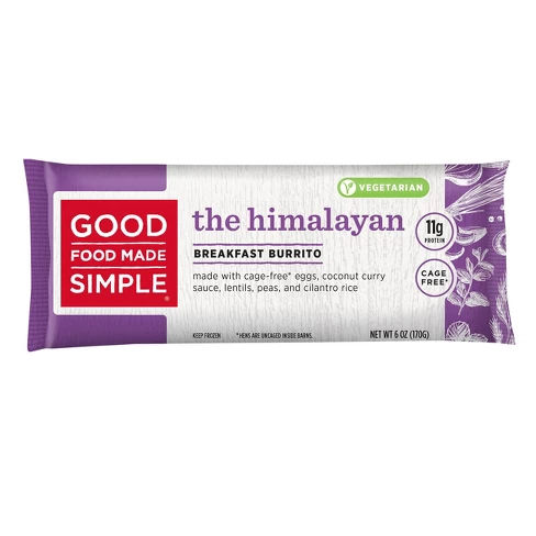 Good Food Made Simple The Himalayan Breakfast Frozen Burrito - 6oz