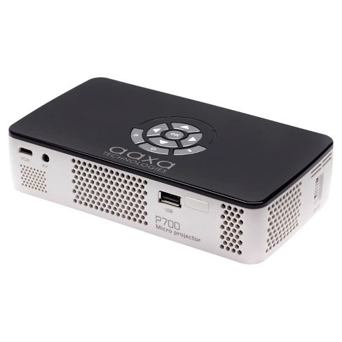 AAXA Technologies® P700 Pro 650-Lumen WXGA LED Pico Projector with Wi-Fi - White/Black (KP-700-03)