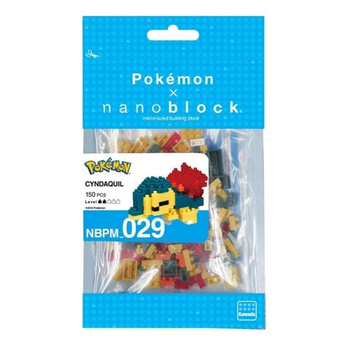 Nanoblock Pokemon Cyndaquil Mini Building Set 150 pcs.