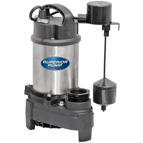 Superior Pump 92151 1 Hp 2 Inch Discharge Stainless Steel Effluent Sump Pump