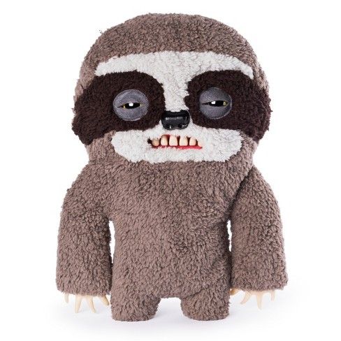 Fuggler Funny Ugly Monster 12" ening Sloth Deluxe Plush Creature with Teeth - Grey