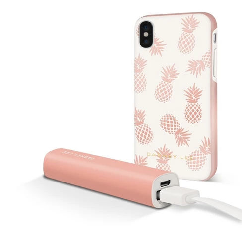 Dabney Lee iPhone X Case with Power Bank - Pineapple