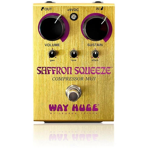 Way Huge Electronics Saffron Squeeze Compressor Guitar Effects Pedal