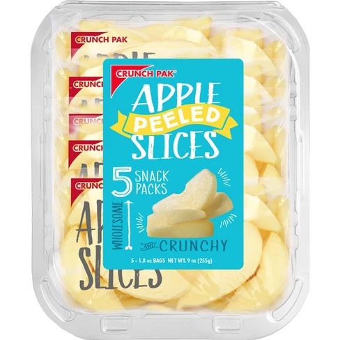 Crunch Pak Apple Peeled Slices - 1.8oz -5Ib Packs Bags