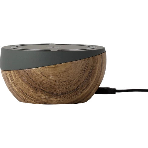 TYLT Twisty Wireless Charging Pad & Adjustable Stand - Gray/Woodgrain
