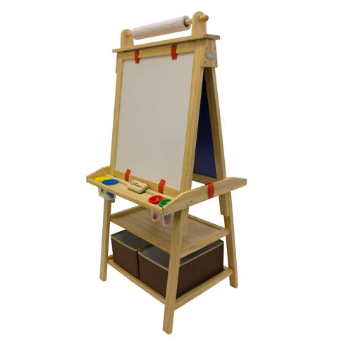 Little Partners Deluxe Learn and Play Art Center - Natural