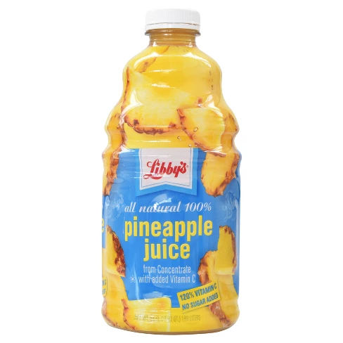 Libby's 100% Pure Pineapple Juice - 64 fl oz Bottle